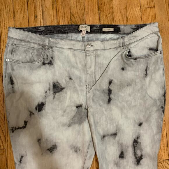 Logo Lori Goldstein NWT Gray Gravel Cloud Wash Skinny Jeans - Picture 3 of 12